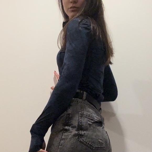 Blue thermal shirt with sleeves for sale! - Picture 3 of 4